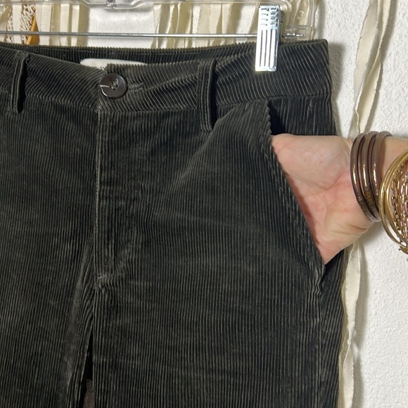 Trave Sloan Green Corduroy Trouser Size 26 - Picture 4 of 15